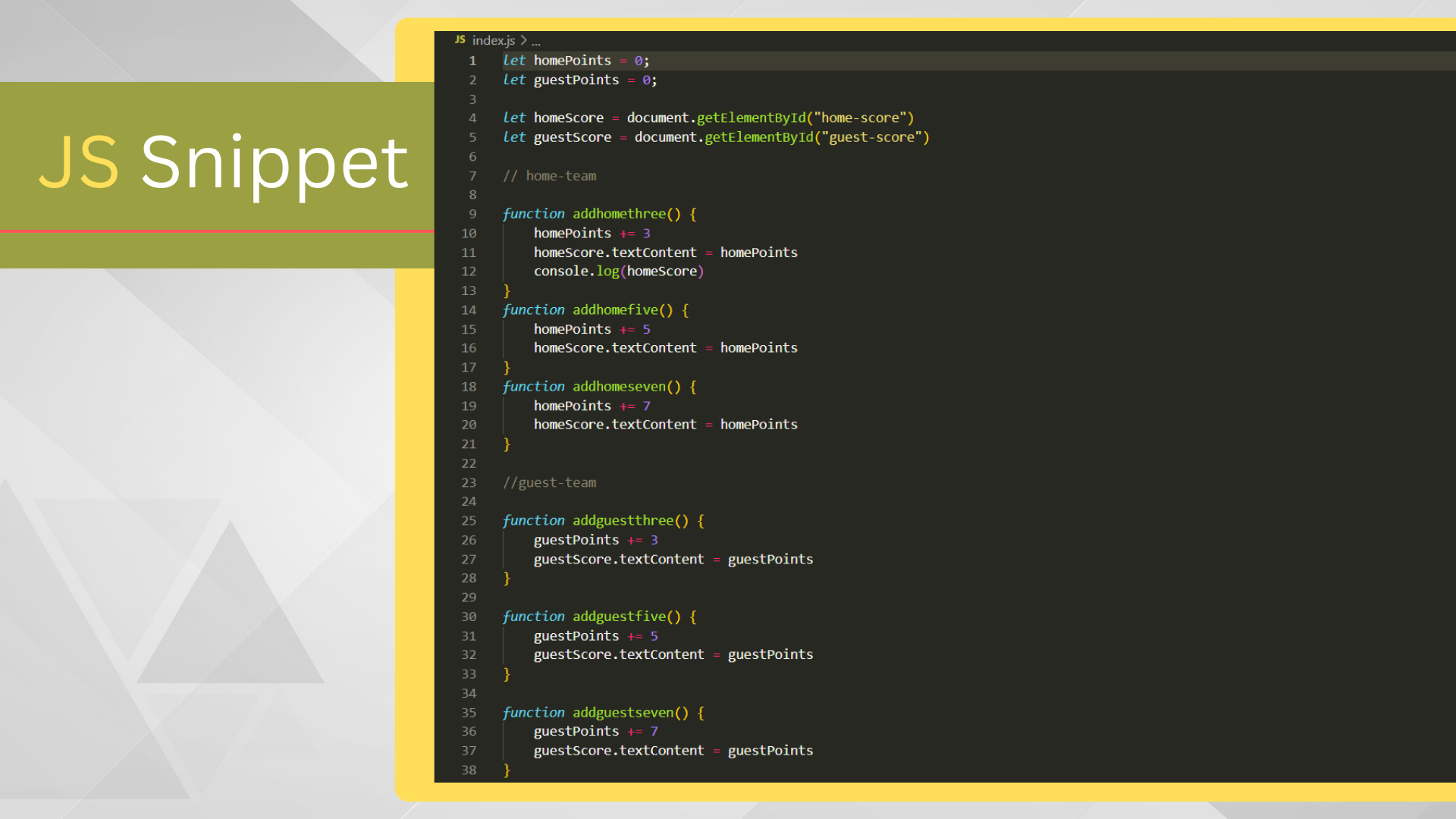 JS-snippet