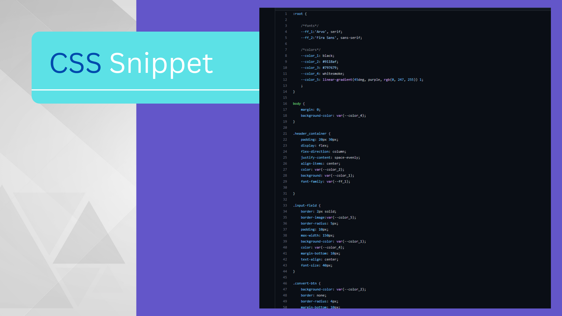 css snippet