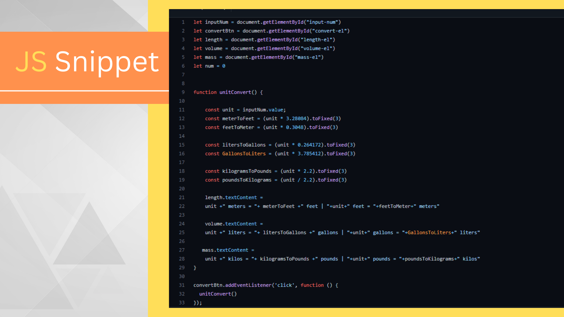 JS-snippet